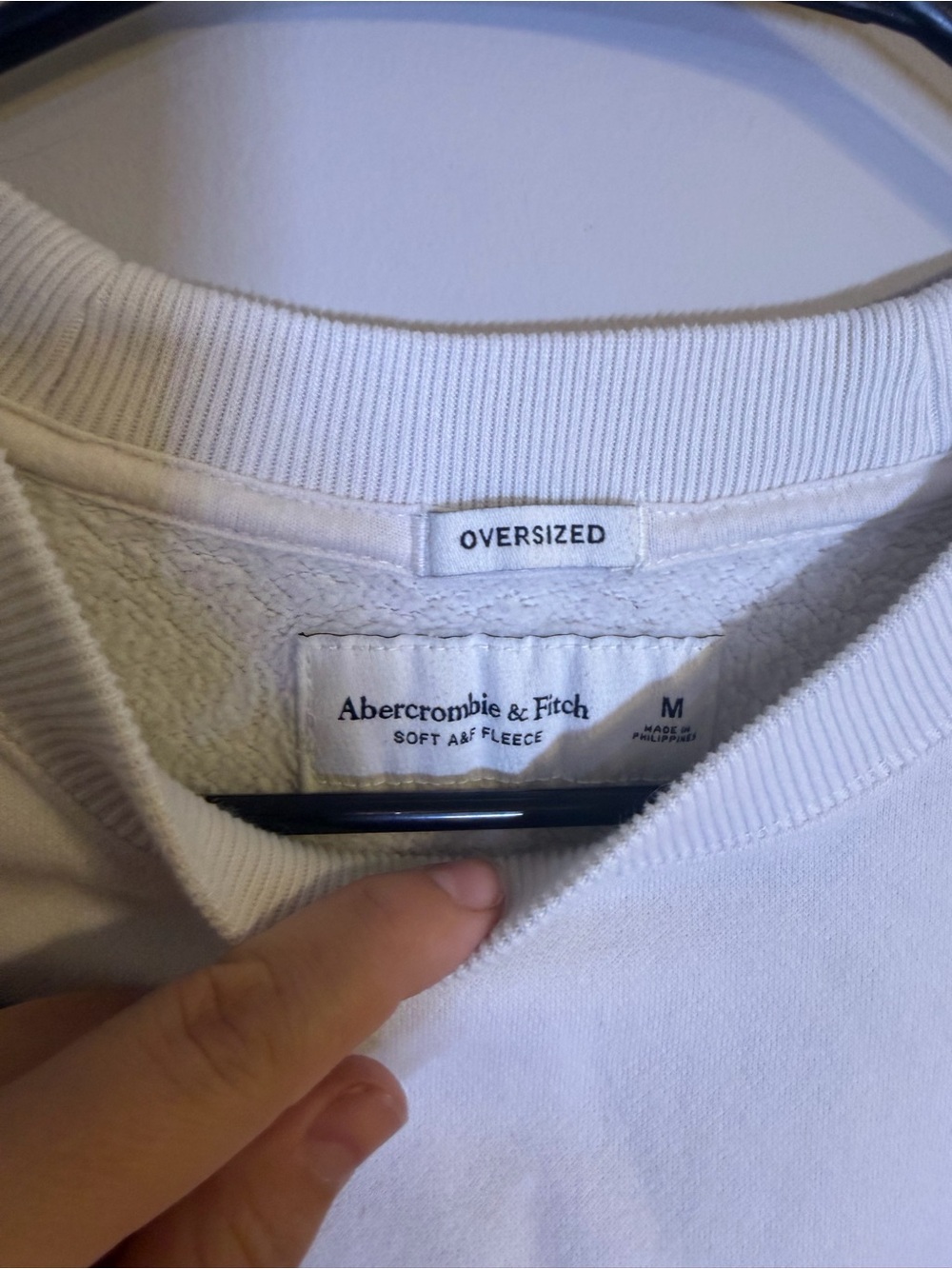 Abercrombie & Fitch Cream Graphic Crewneck Sweatshirt - Picture 3 of 7